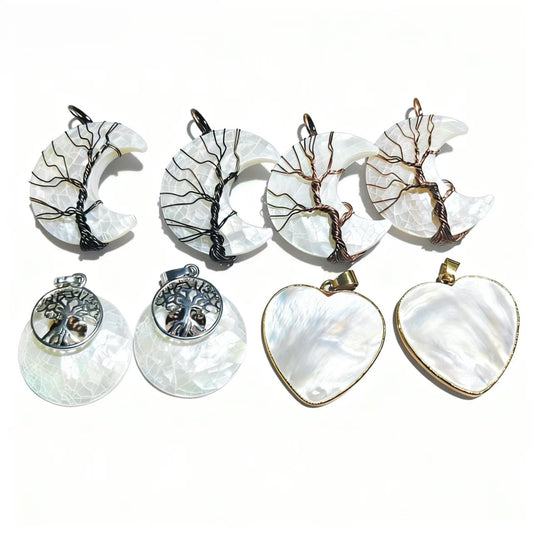 White Shell Pendants Design Necklace Personalized For Women Party Jewelry Gift