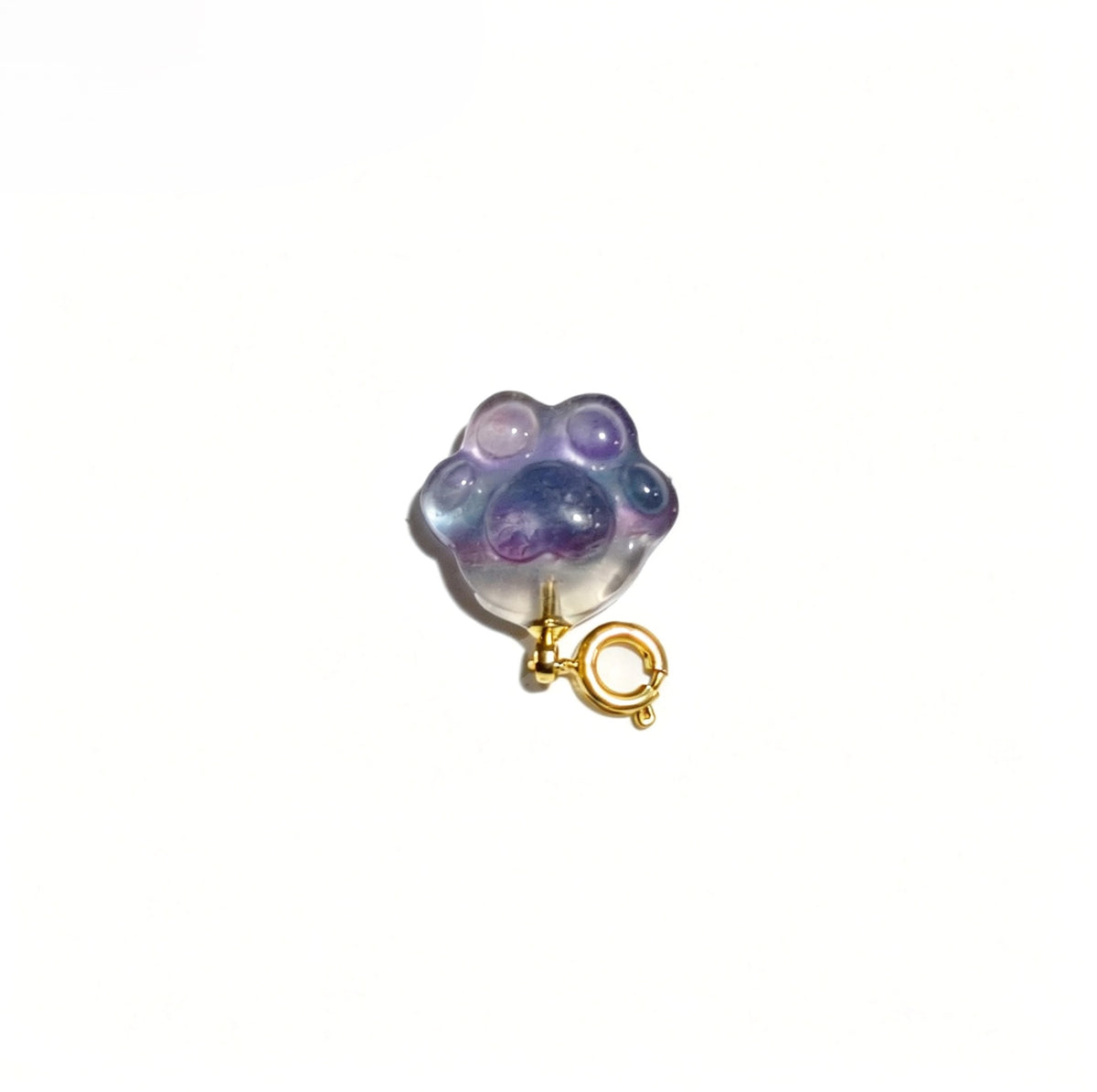 Rainbow Fluorite Cat Paws Pendants Perfect for Cute&Healing Jewelry