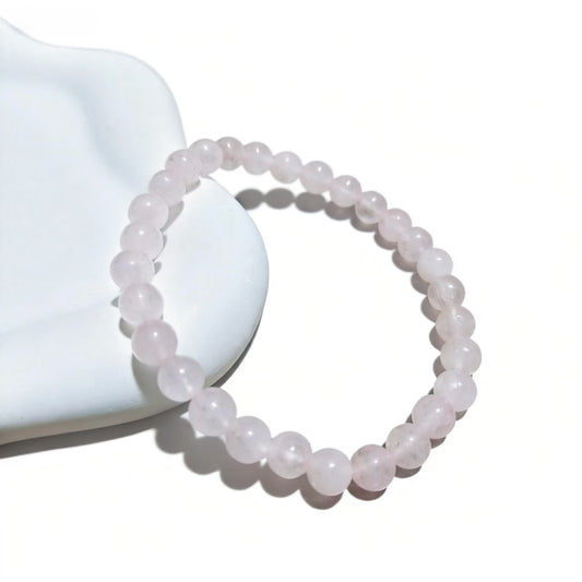 6mm Rose Quartz Bracelet Energy Statement Bracelet Charm Charm Beaded Couples Bracelets