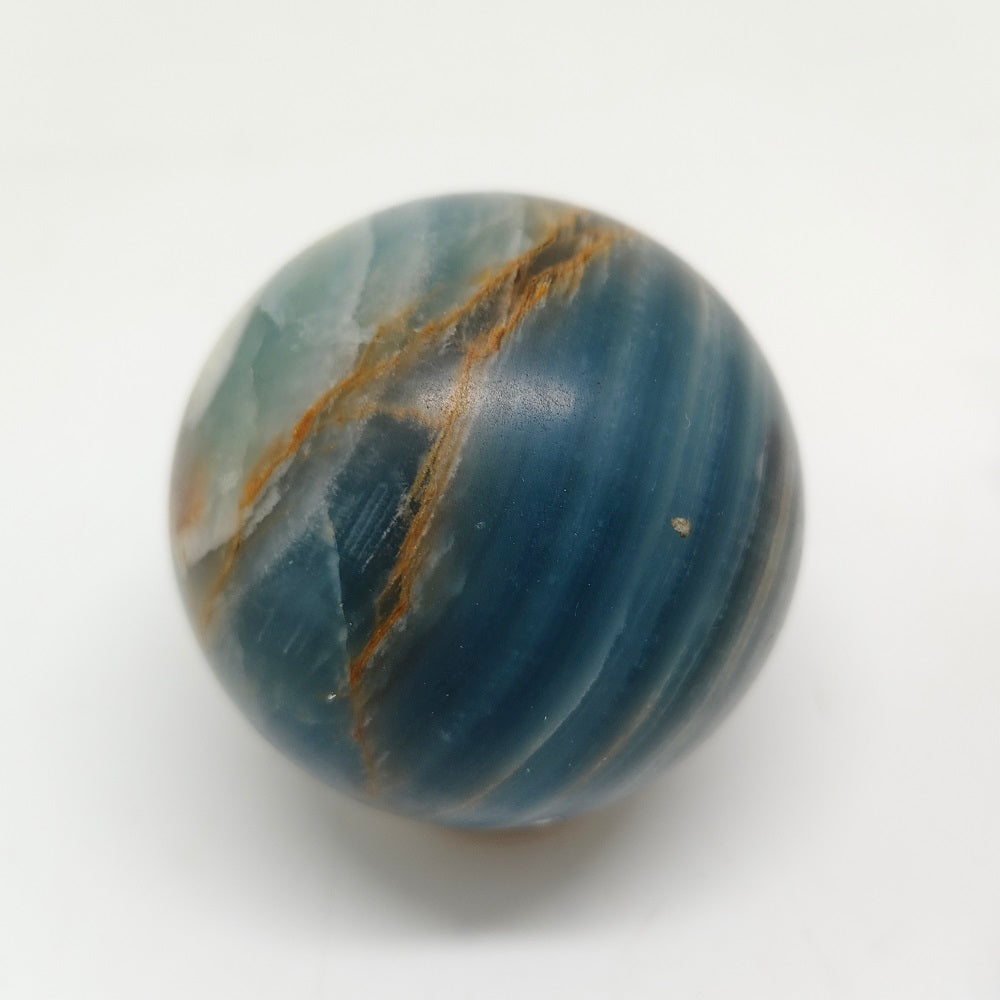 265g natural blue onyx sphere ornaments healing