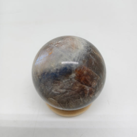 154.8g natural moonlight golden sunstone sphere ornaments healing