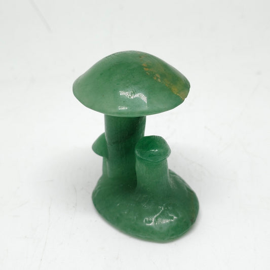 90.1g natural green aventurine mushroom carving ornaments healing