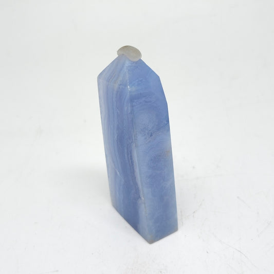 natural blue lace agate tower ornaments healing 59.4g