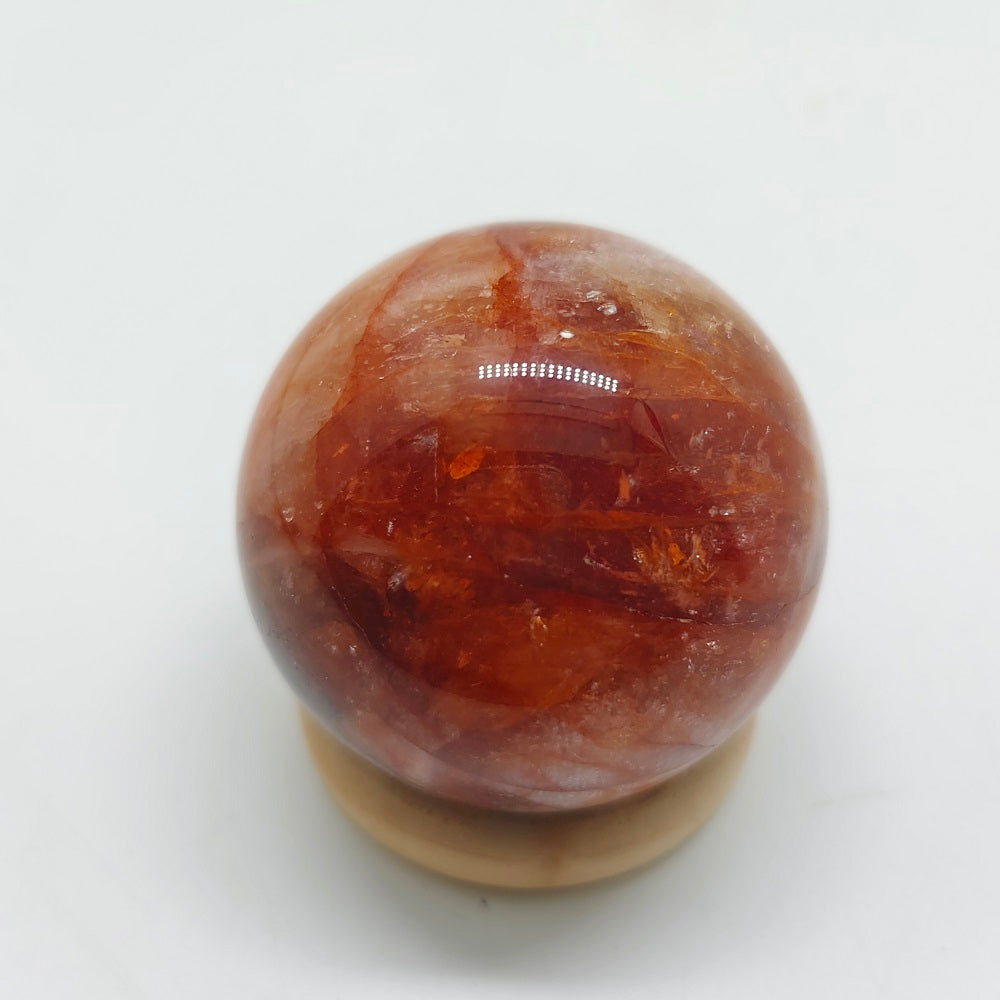 natural red hematoid sphere ornaments healing 120g