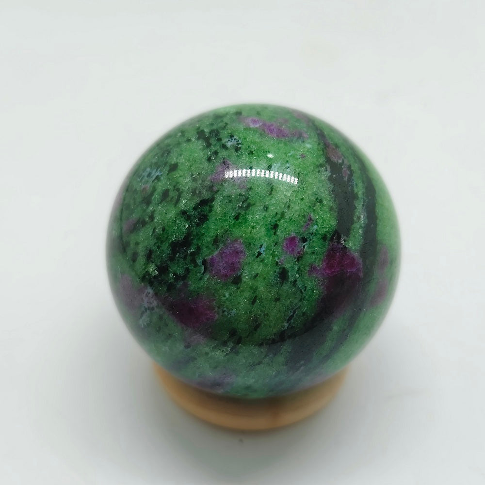 natural ruby in zosite sphere ornaments healing 220g
