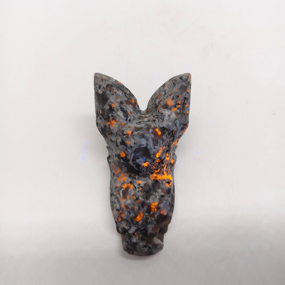 natural yooperlite bat carving ornaments healing 79.5g