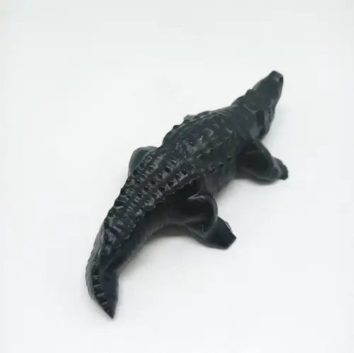 obsidian crocodile carving ornaments healing 180.8g