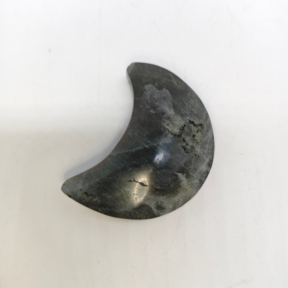 labradorite moon carving ornaments healing 36.4g