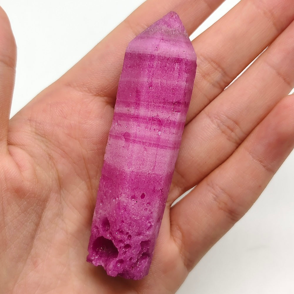 honeycomb ruby tower ornaments healing 43.5g