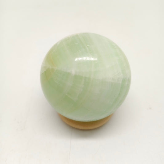 pistachio calcite sphere ornaments healing 187.6g