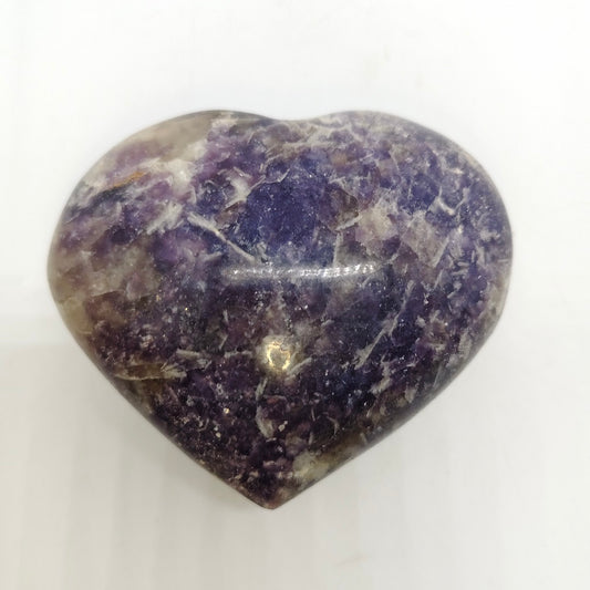 green mica heart carving ornaments healing 426.7g