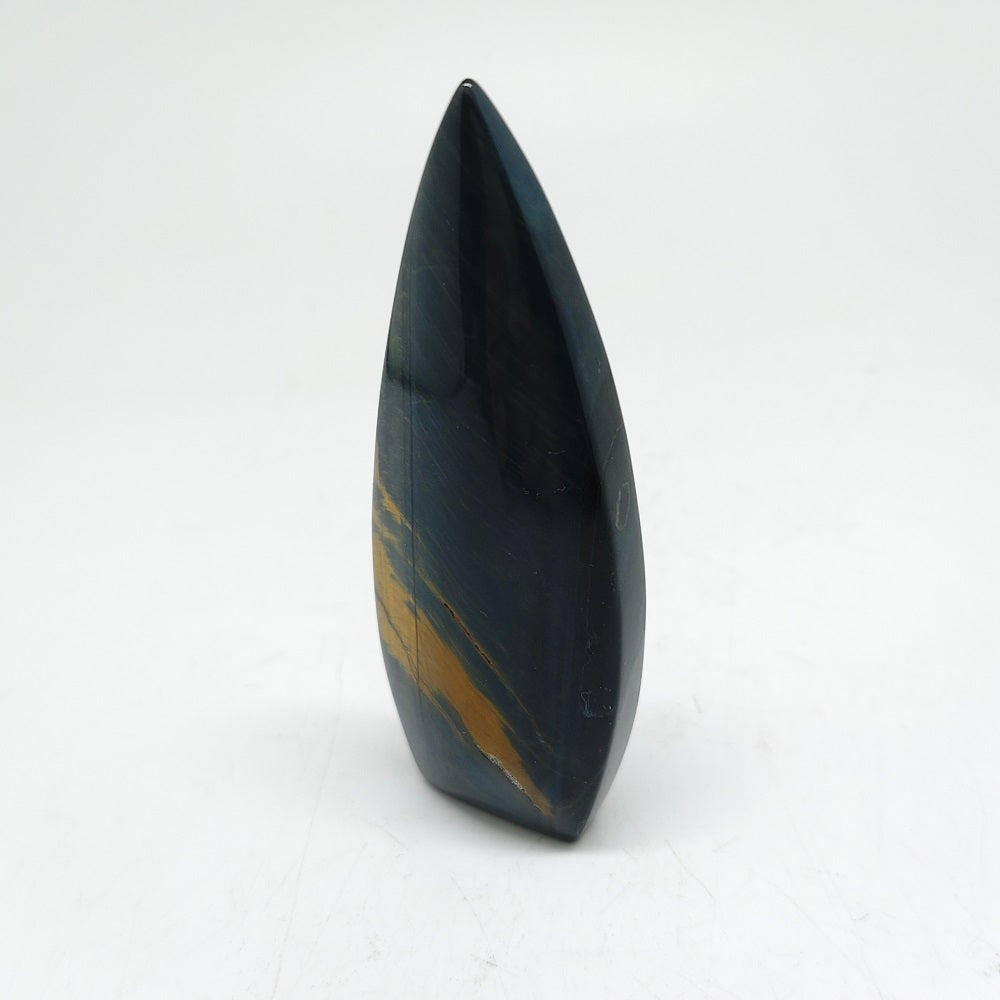 blue tiger eye water drop carving ornaments healing 86g
