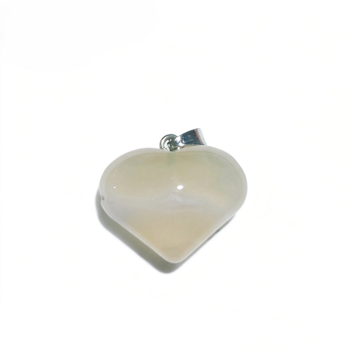 Natural Crystal Heart Shape Pendant, Assorted Gemstone Crescent Charms for Jewelry Making