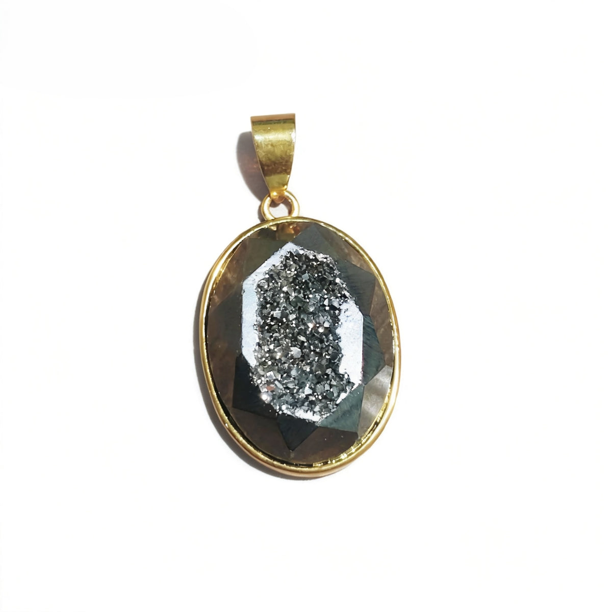 Healing Crystal Oval Pendants, Multi-Stone Gemstone Charms for Necklaces & Bracelets