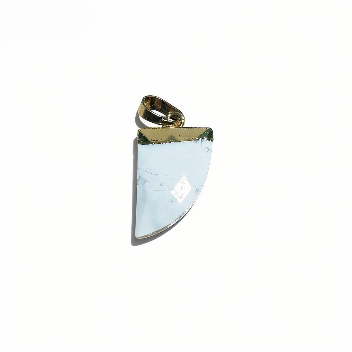 Natural Stone Agates Pendants Knife Shape Charms for DIY Jewelry Making Necklace