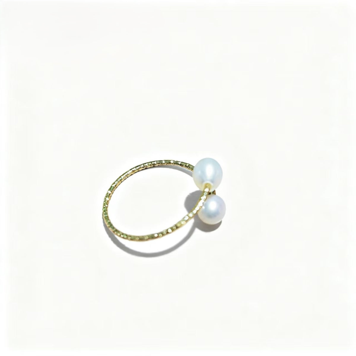 Hot Sale Natural Freshwater Rice Pearl Metal Open Ring All-matched Female Rings Fashion Women Jewelry