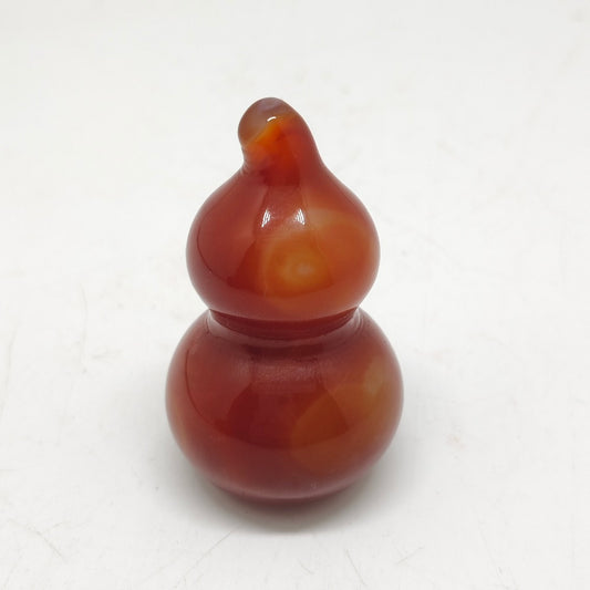 red agate gourdcarving ornaments healing 44.4g