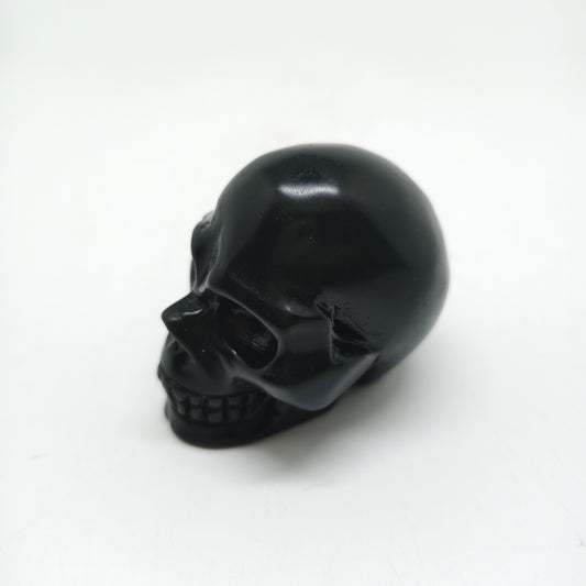 rainbow obsidian skull carving ornaments healing 179.6g