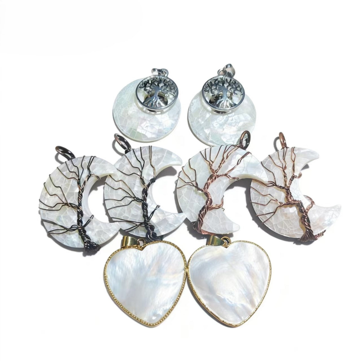 White Shell Pendants Design Necklace Personalized For Women Party Jewelry Gift