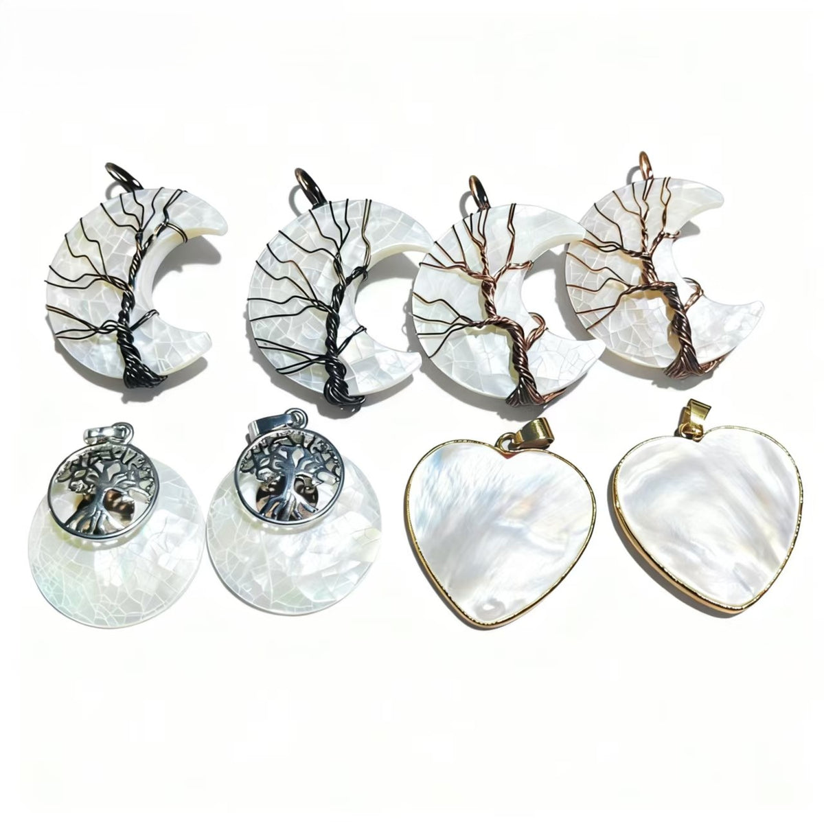 White Shell Pendants Design Necklace Personalized For Women Party Jewelry Gift