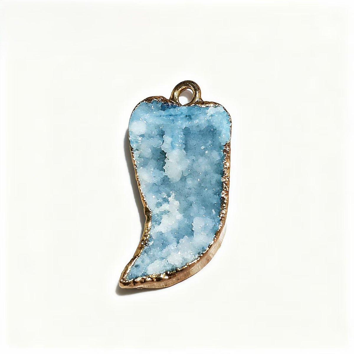 Natural Stone Druzy Agates Pendants for Jewelry Making DIY Necklace
