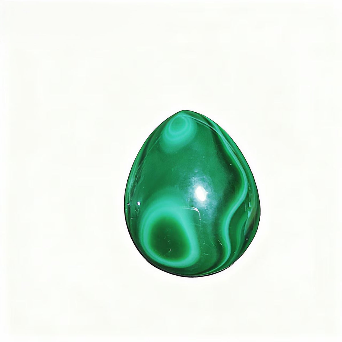 1Pc Natural Malachite Water Drop Shape Unpunched Pendants Healing Crystal Necklace For Women