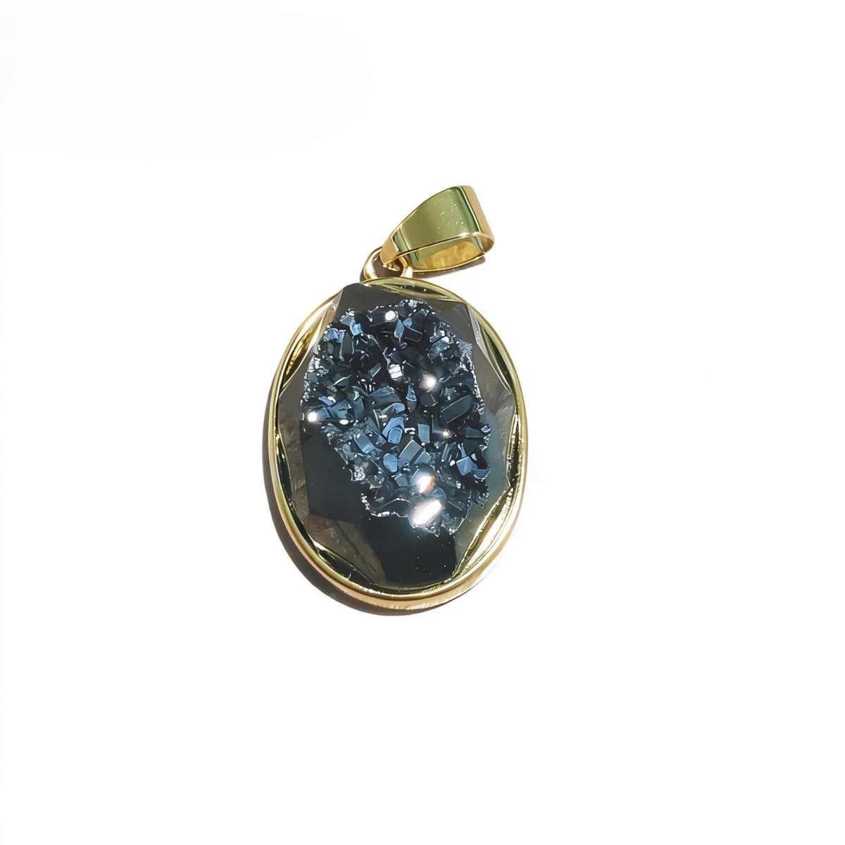 Healing Crystal Oval Pendants, Multi-Stone Gemstone Charms for Necklaces & Bracelets