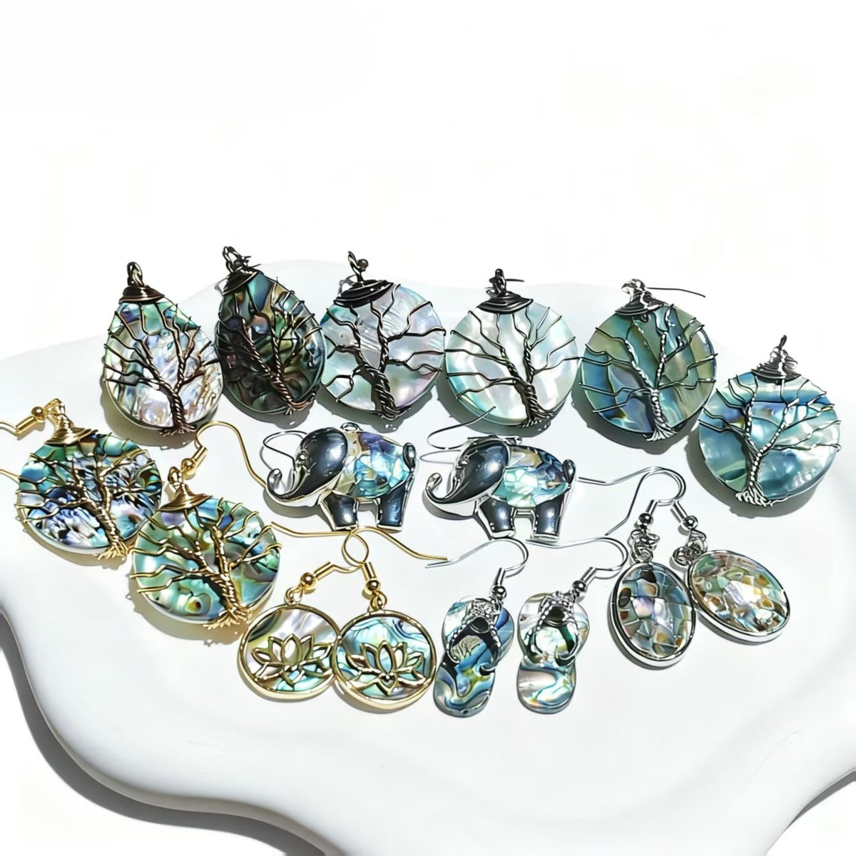 Natural Seashell Earrings Design Personalized For Women Party Gifts