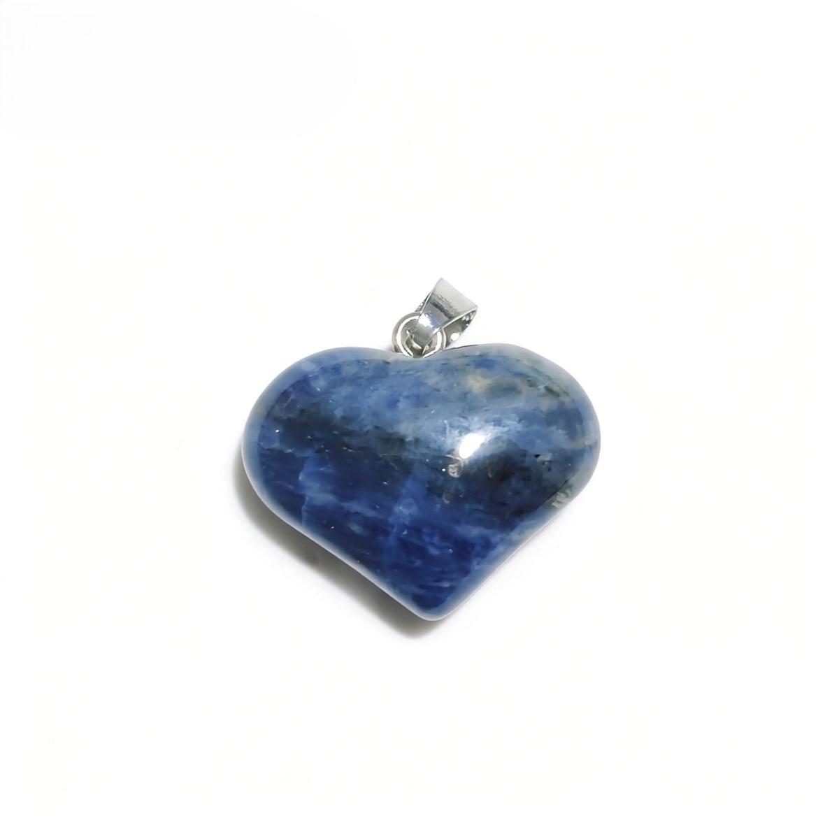 Natural Crystal Heart Shape Pendant, Assorted Gemstone Crescent Charms for Jewelry Making
