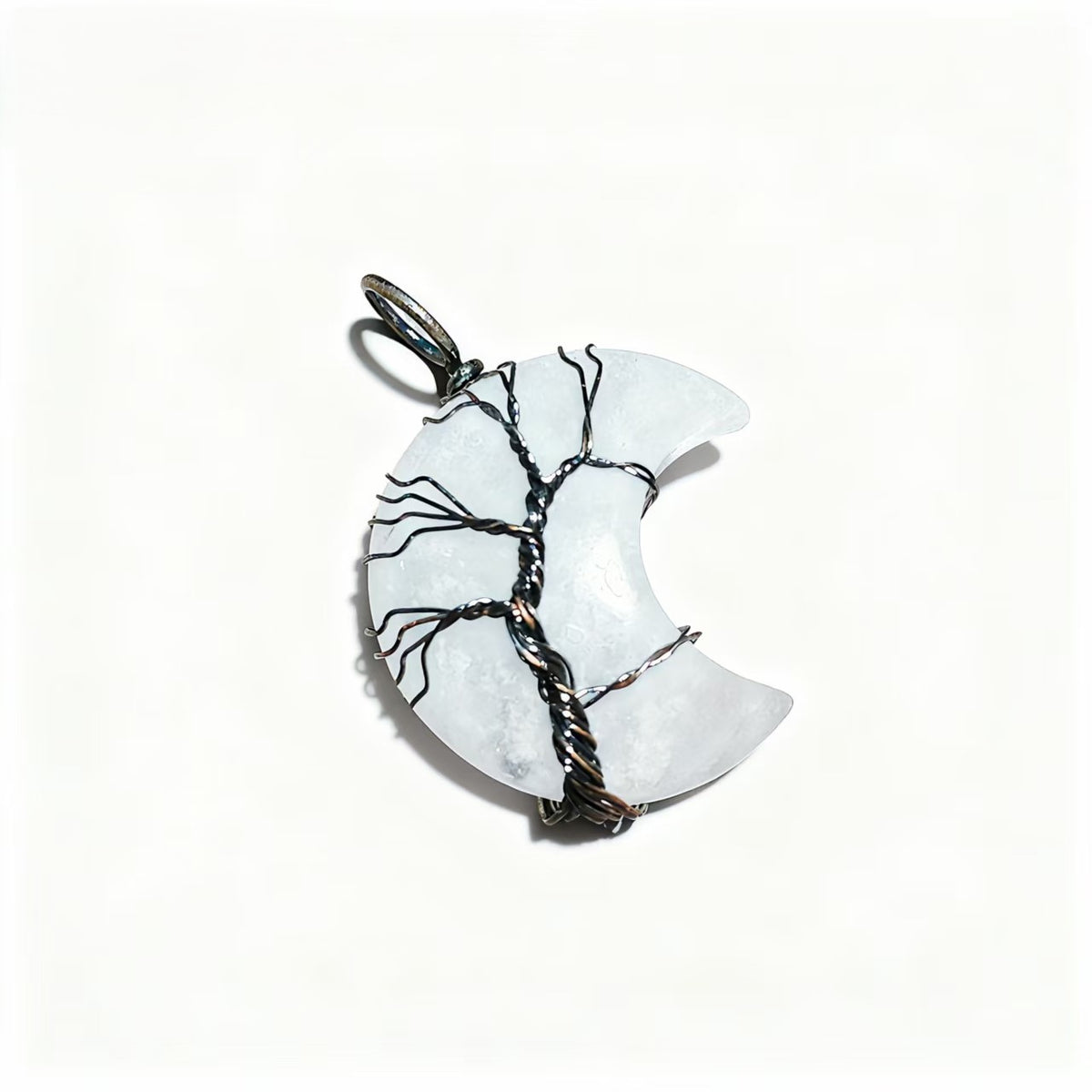 Pendants Crystal Chip Resin Wire Wrap Tree of Life Moon Charms for Jewelry Making DIY Necklace Earring