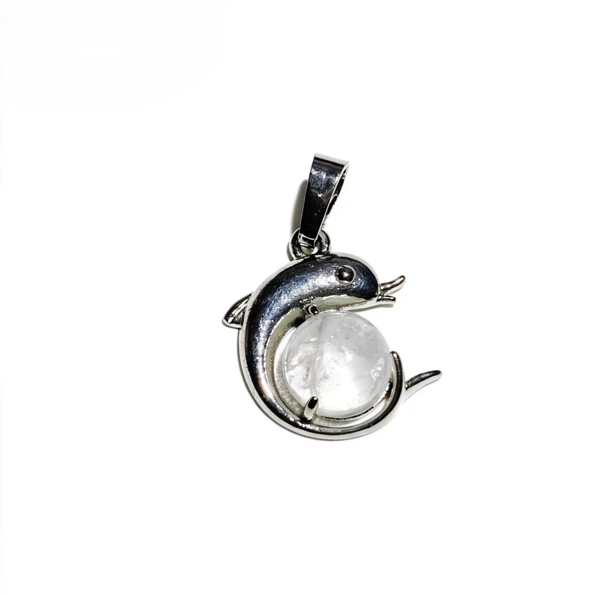 Healing Dolphin Pendants Silver Fashionable Women DIY Jewelry Accessory