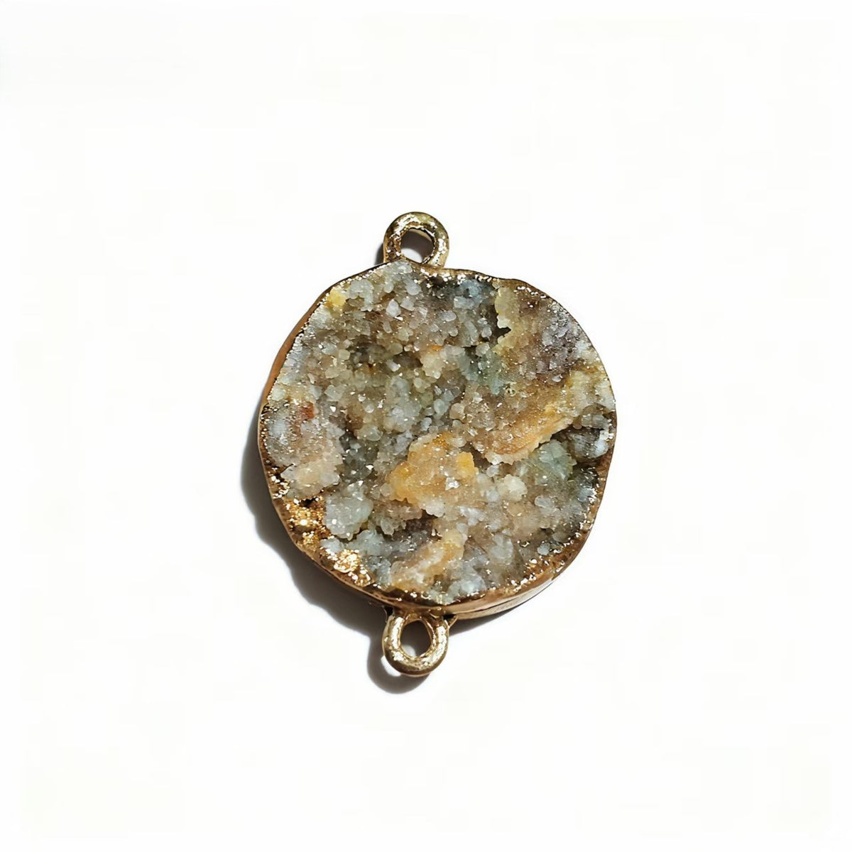 Natural Stone Druzy Agates Pendants for Jewelry Making DIY Necklace