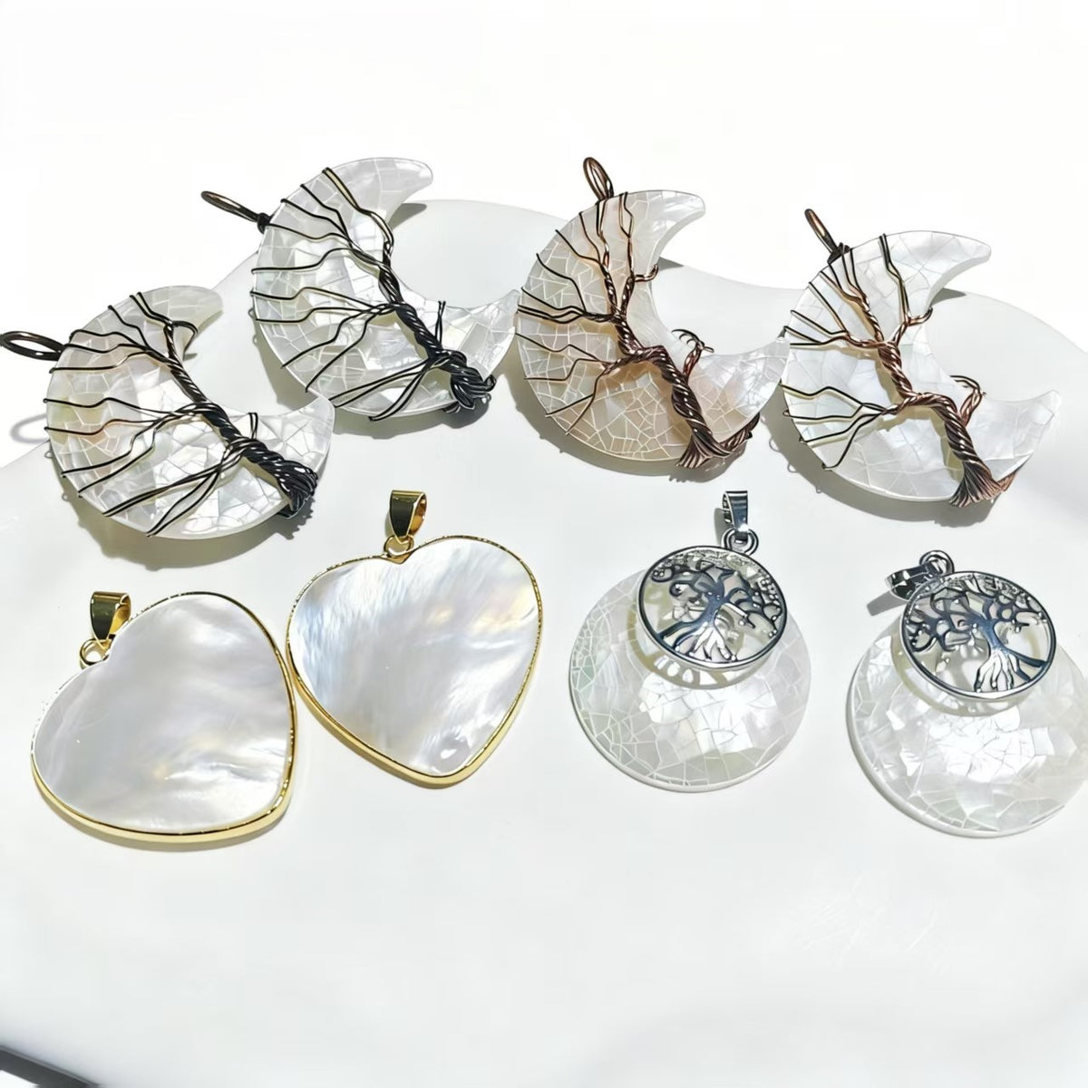 White Shell Pendants Design Necklace Personalized For Women Party Jewelry Gift