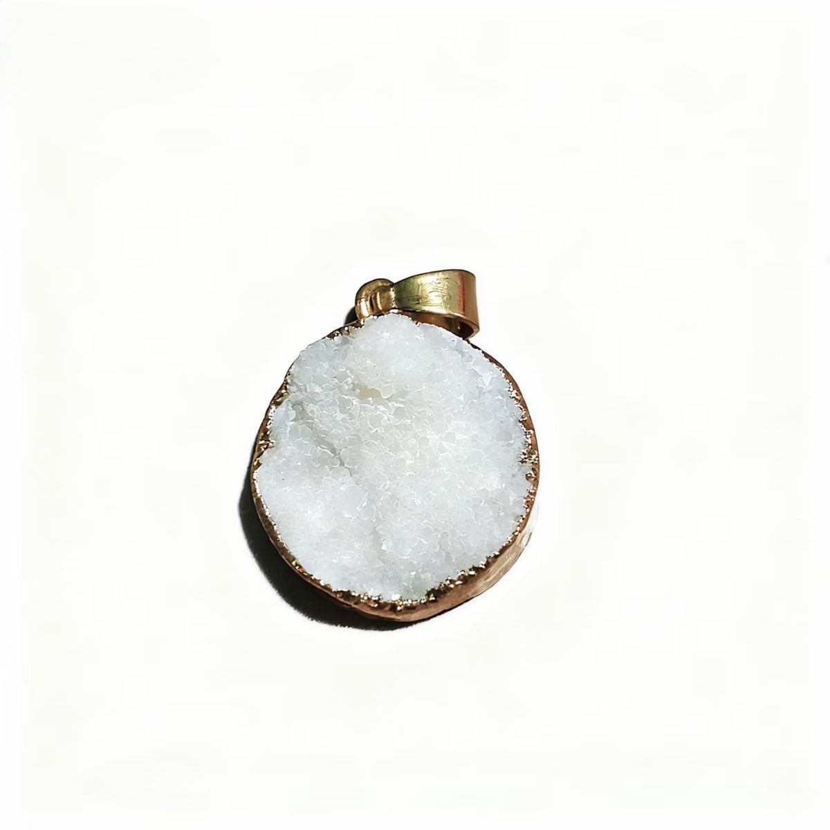 Natural Stone Druzy Agates Pendants for Jewelry Making DIY Necklace