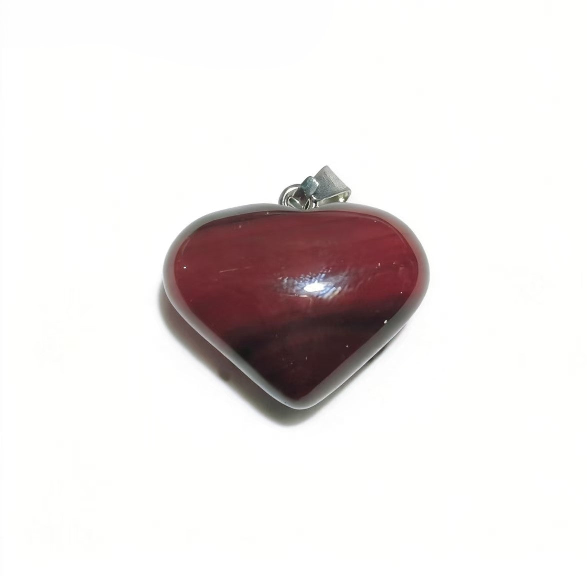 Natural Crystal Heart Shape Pendant, Assorted Gemstone Crescent Charms for Jewelry Making