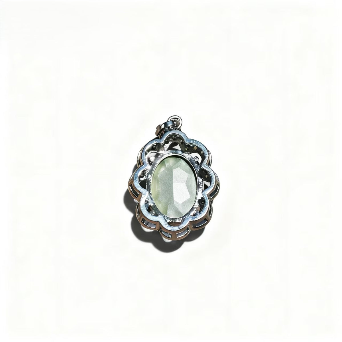 High-end Luxury Oval Seiko Inlay Blue Zircon Pendants Silver Accessories For Women Jewelry Gifts