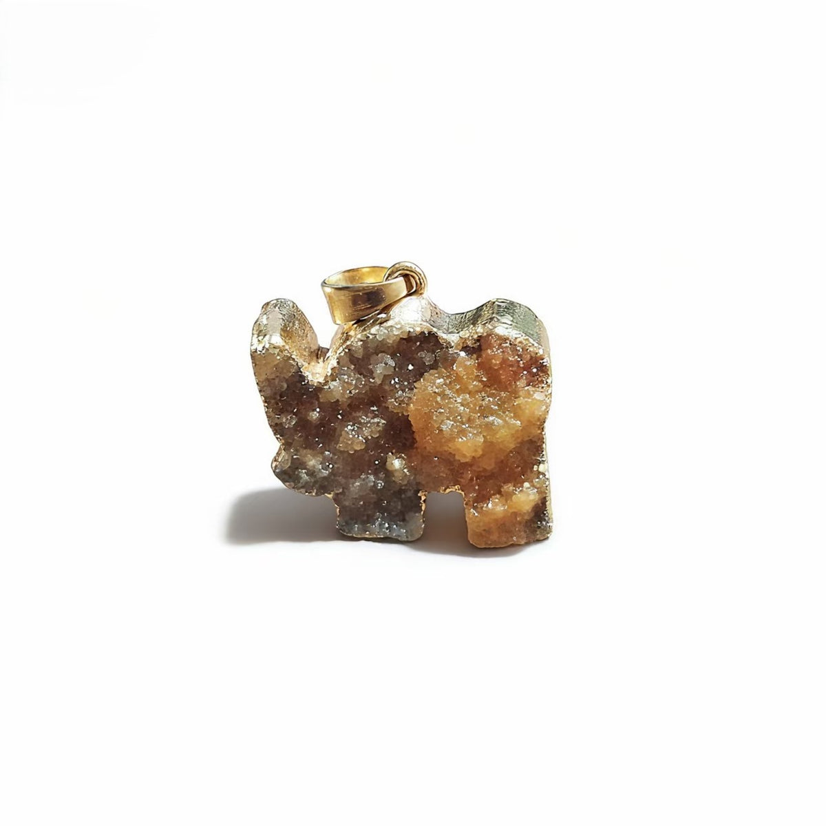 Natural Stone Druzy Agates Pendants for Jewelry Making DIY Necklace