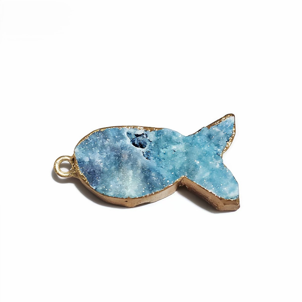 Natural Stone Druzy Agates Pendants for Jewelry Making DIY Necklace