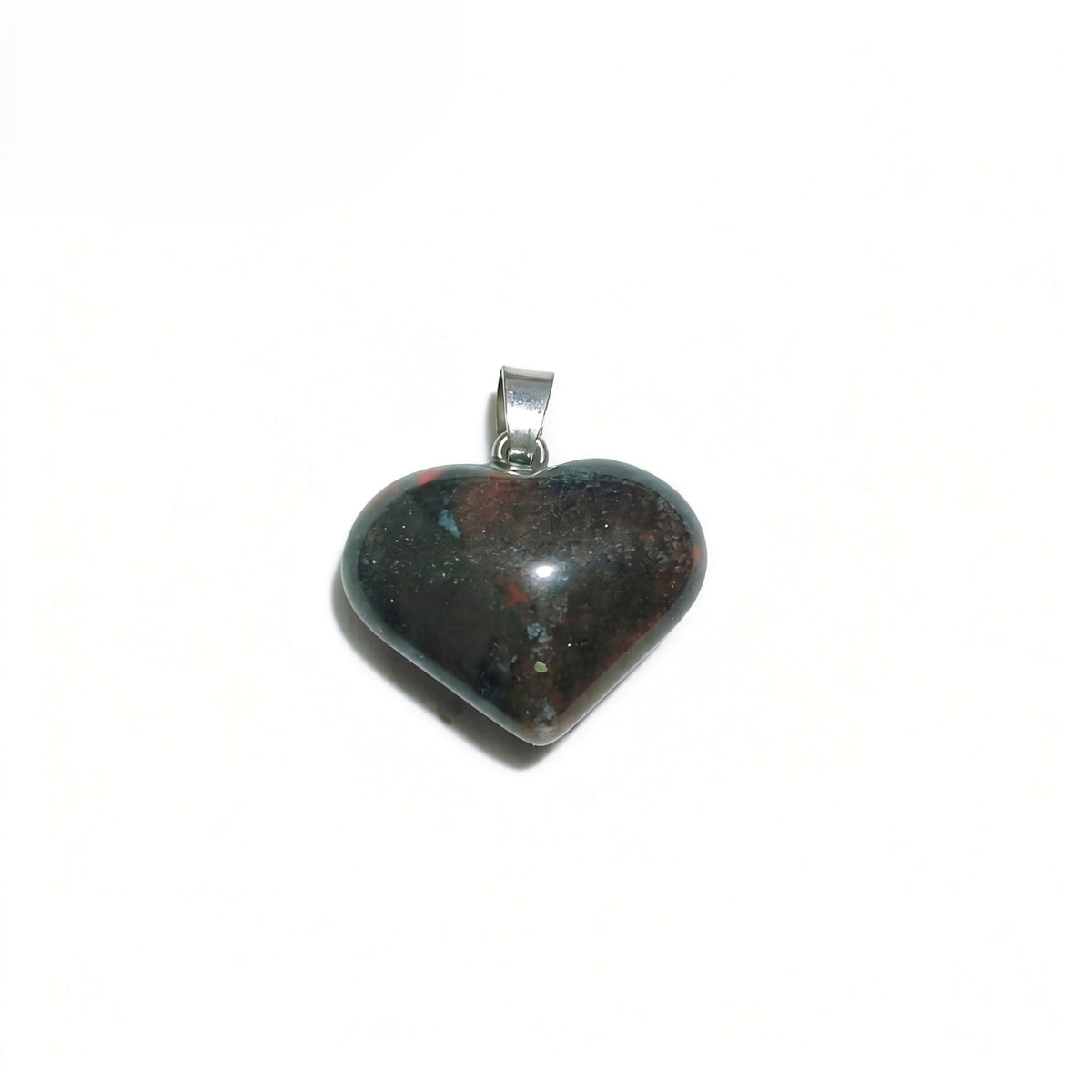 Natural Crystal Heart Shape Pendant, Assorted Gemstone Crescent Charms for Jewelry Making