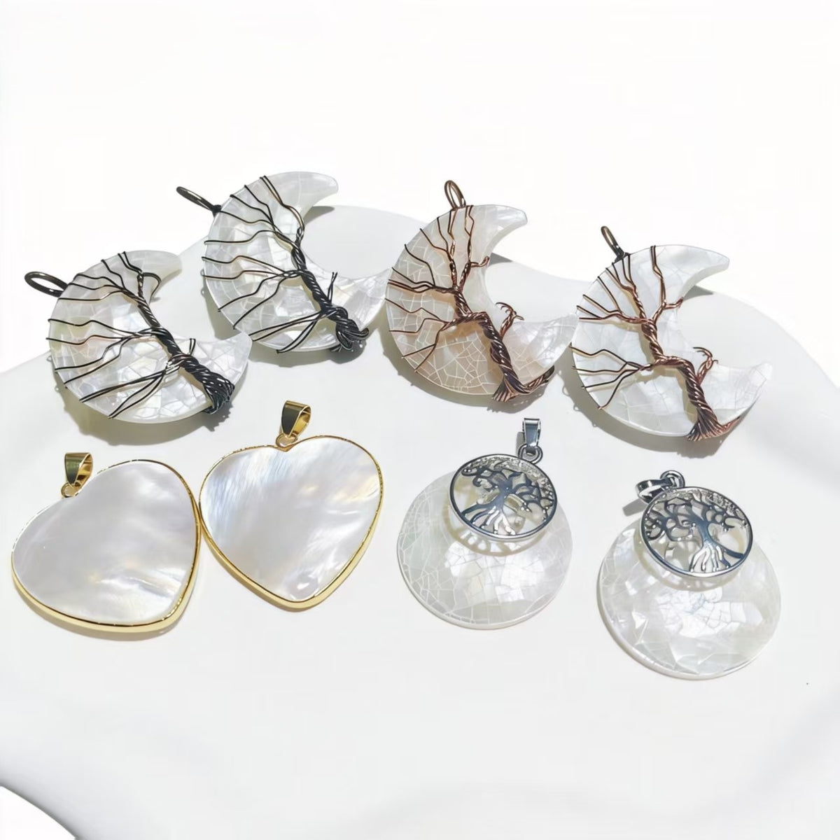 White Shell Pendants Design Necklace Personalized For Women Party Jewelry Gift
