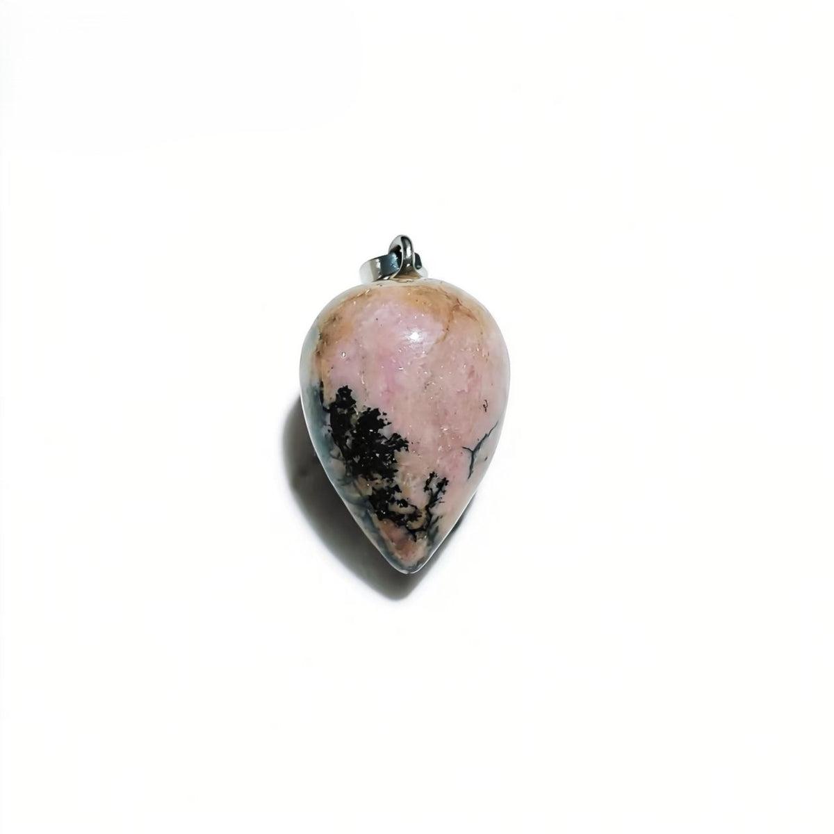 Natural Crystal Water Drop Pendant, Assorted Gemstone Crescent Charms for Jewelry Making