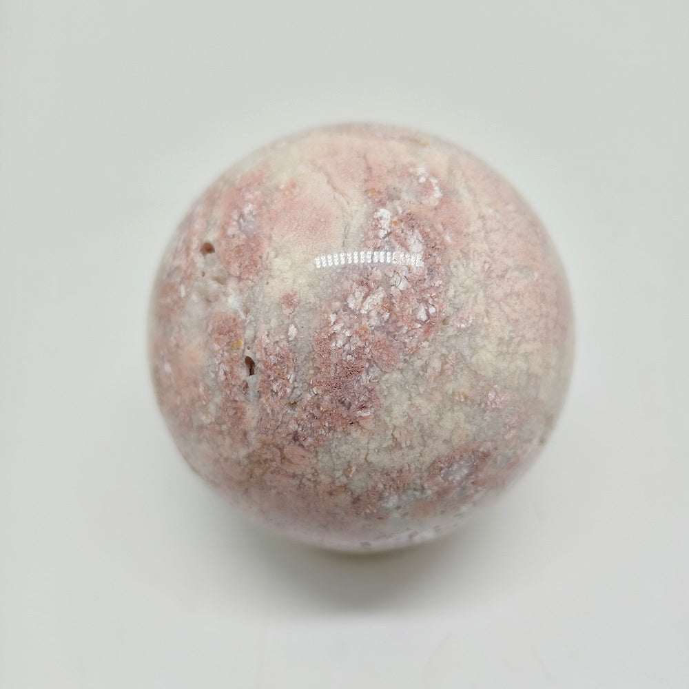 452g natural pink agate sphere ornaments healing