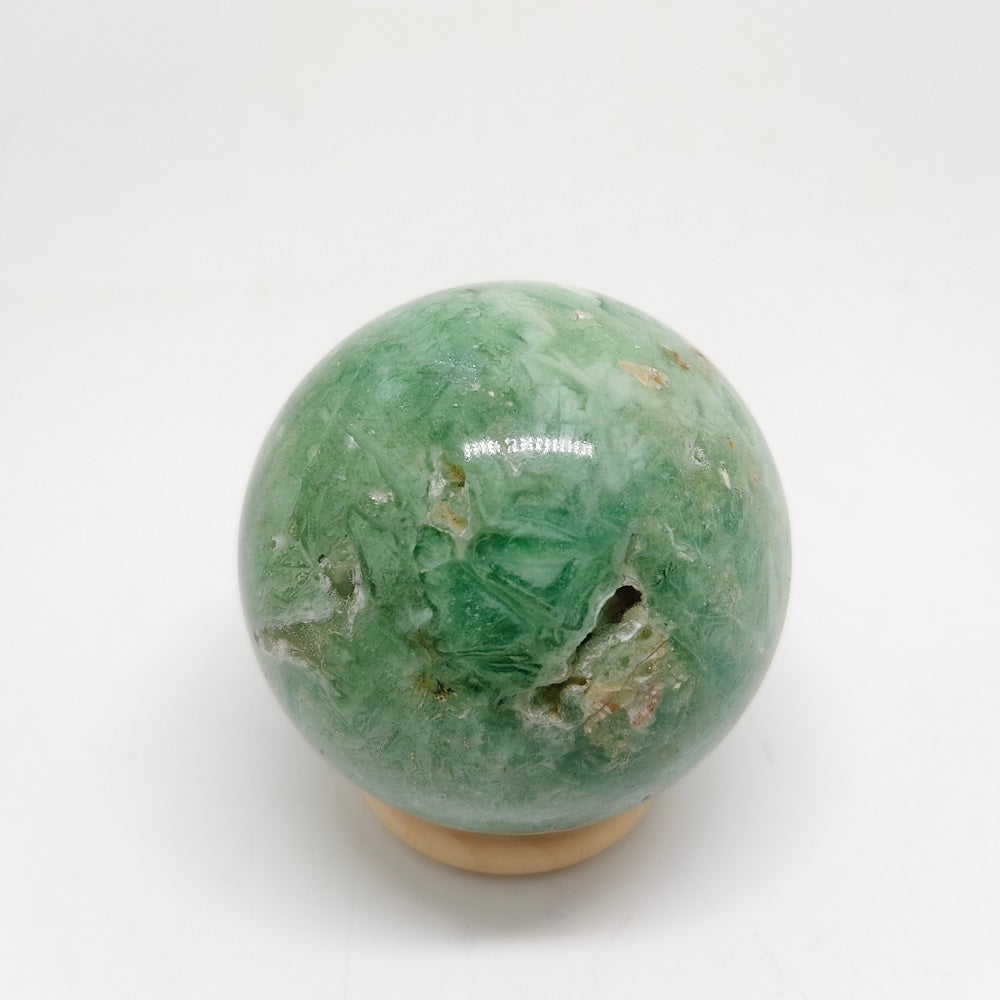 370gnatural green quartz sphere ornaments healing
