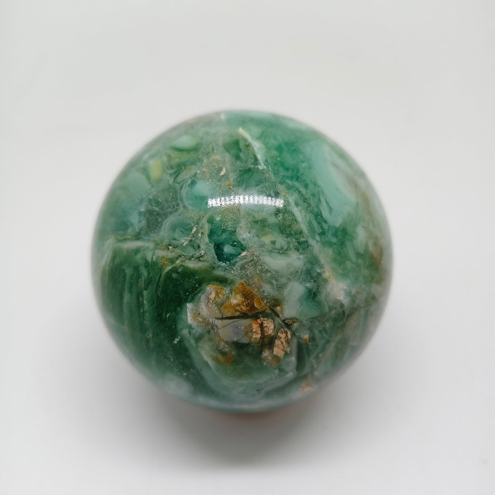 555.5g natural green quartz sphere ornaments healing