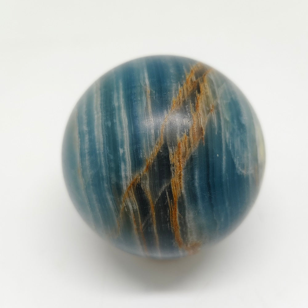 265g natural blue onyx sphere ornaments healing