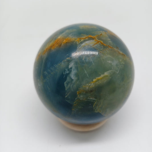 480g natural blue onyx sphere ornaments healing