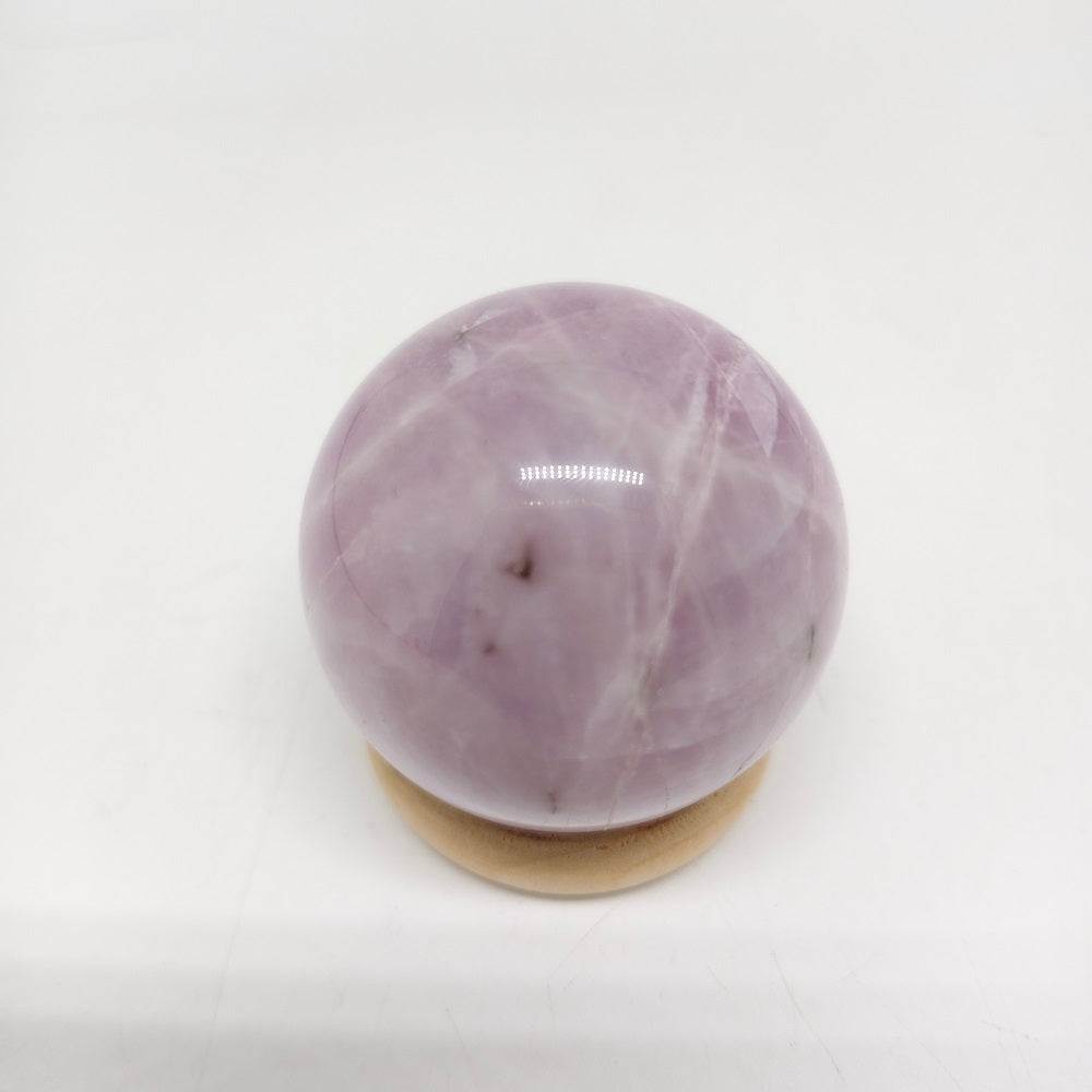 146.8g natural kunzite sphere ornaments healing