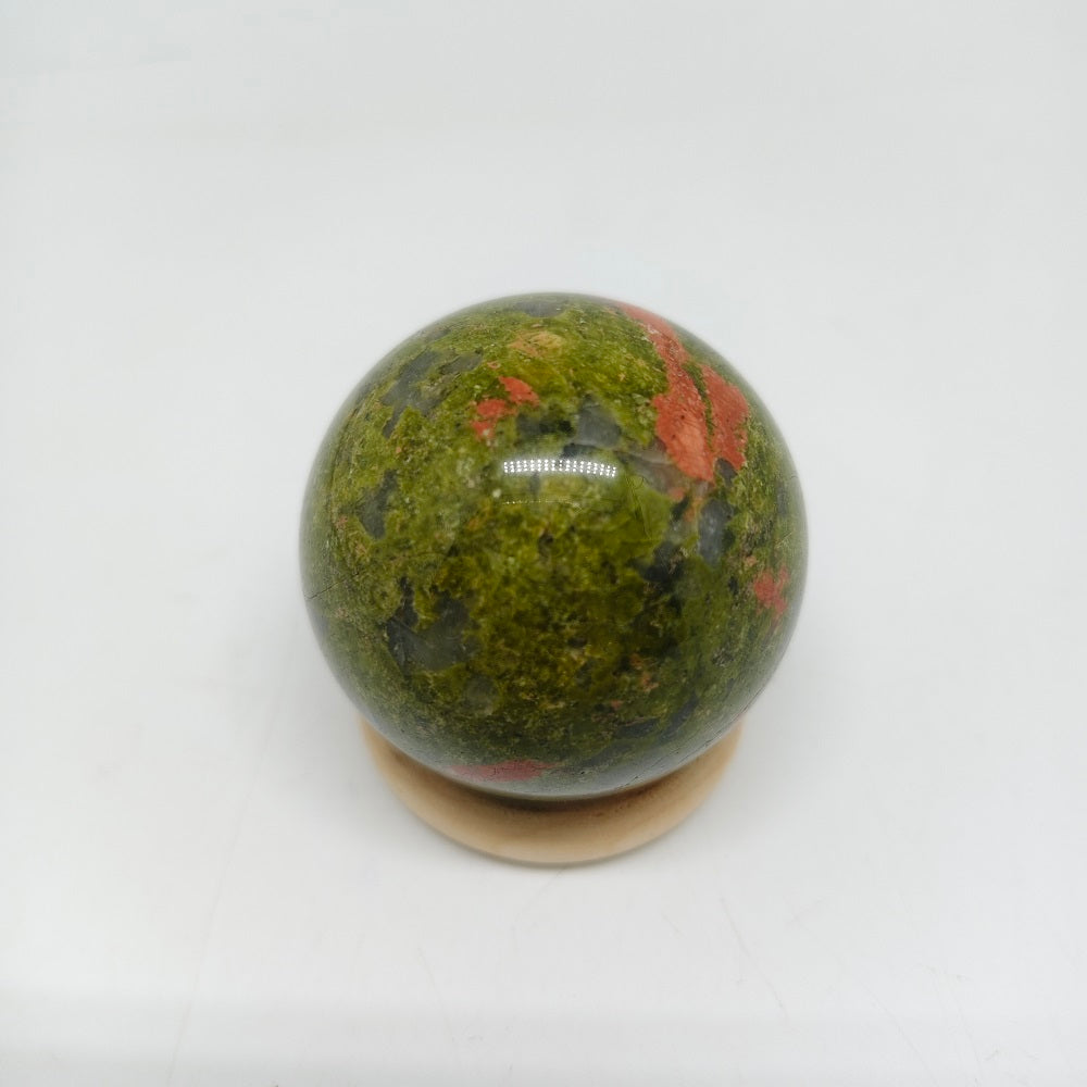 141g natural unakite sphere ornaments healing