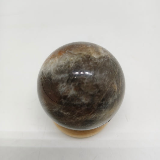 154.8g natural moonlight golden sunstone sphere ornaments healing