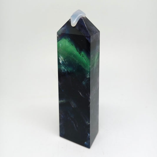 457g natural fluorite tower ornaments healing